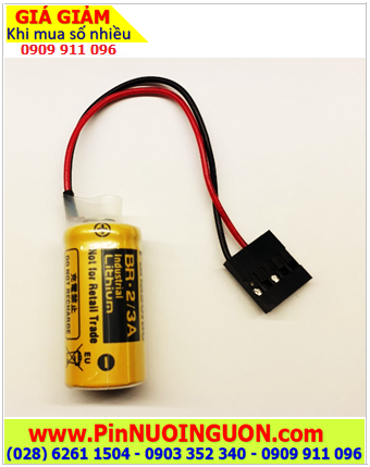 Pin YASKAWA MP33 BR-2/3A-1 ; Pin nuôi nguồn YASKAWA MP33 BR-2/3A-1 Lithium 3V chính hãng _xuất xứ Nhật